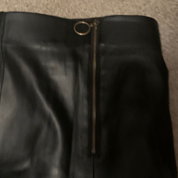 Ava & Viv Black Faux Leather Mini Skirt - Picture 10 of 11
